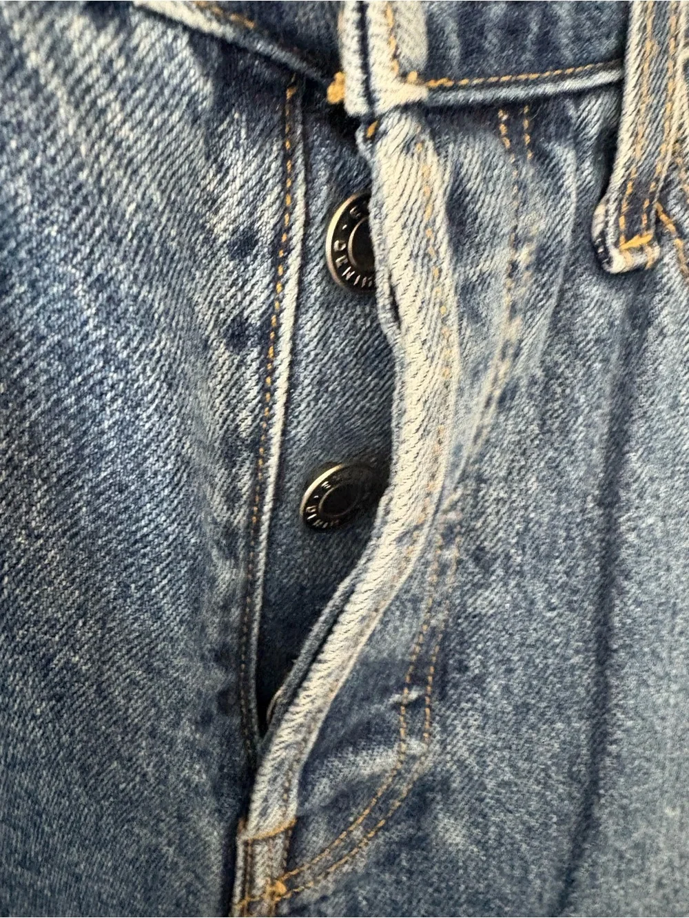 Everlane Highrise Blue The 90s Cheeky Jeans Size 25 Organic Cotton - Picture 12 of 13